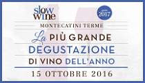 October 15 2016 – Montecatini Terme (PT) Slow Wine 2017 tasting