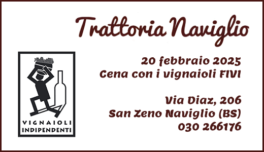 Cena con i vignaioli FIVI alla trattoria Naviglio (San Zeno Naviglio, BS - 20/02/2025)